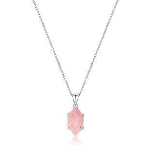 Rose quartz necklace